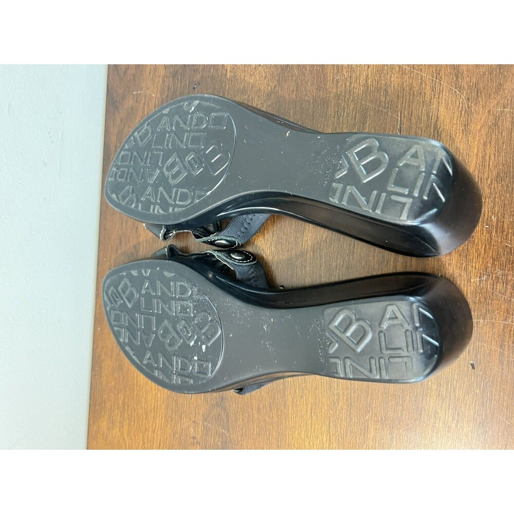 BANDOLINO dalbright Women 7 M Black Slide Sandal Lightweight Wedge Heel Slip On - Picture 6 of 6